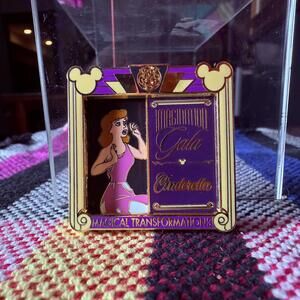 WDW Imagination Gala Cinderella Transformations Slider Pin LE 250